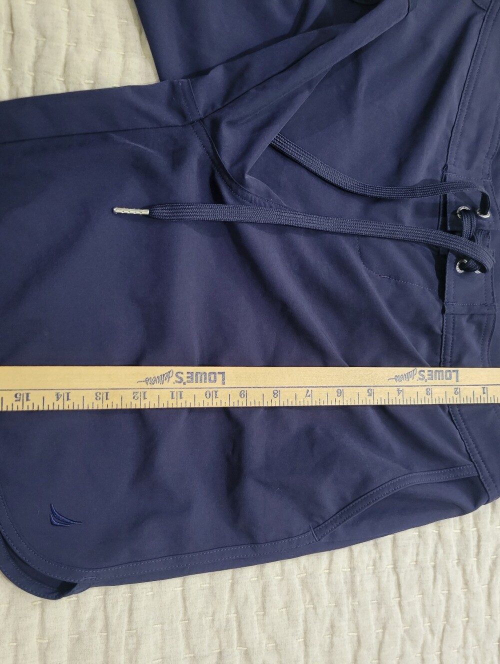 Nautica Swim Shorts Womens Navy Blue MEDIUM with Pockets - Picture 8 of 8